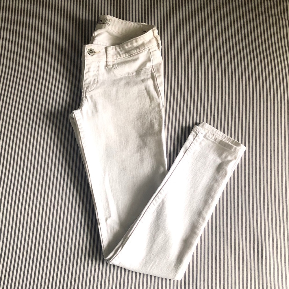 White Low Rise Jeans